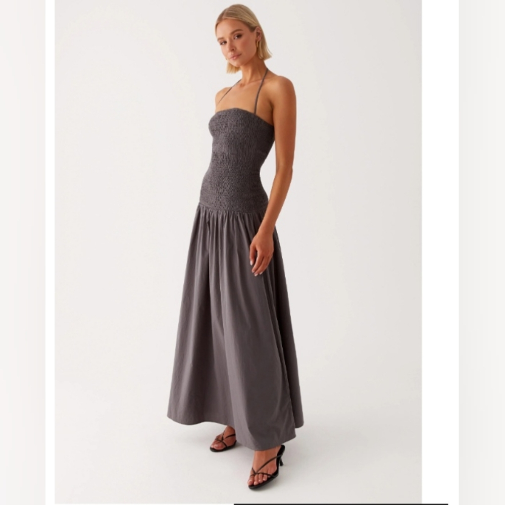 Peppermayo Exclusive - Zahra Maxi Dress - Charcoal